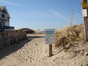 Steps away from larger Private Association beach