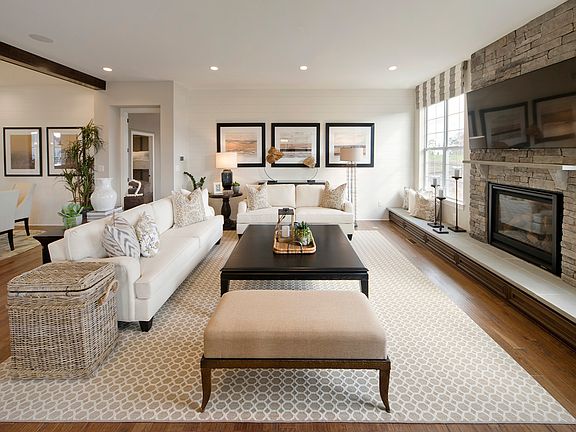 Expanded Family Room with Gas Fireplace