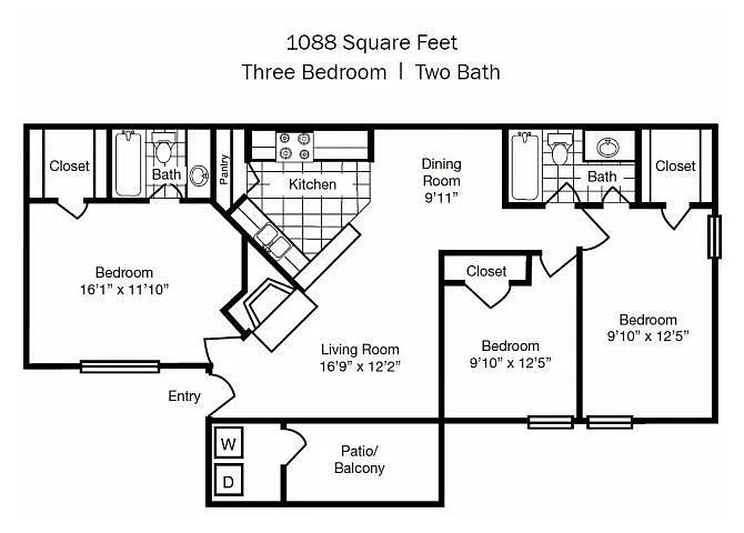 Floor plan F - Cambridge