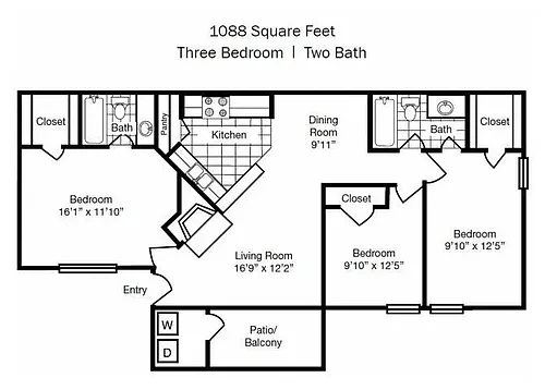 Floor plan F - Cambridge