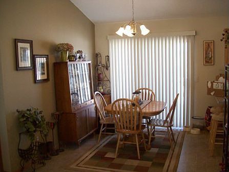 Vltd dining area walks out to 22x12 deck