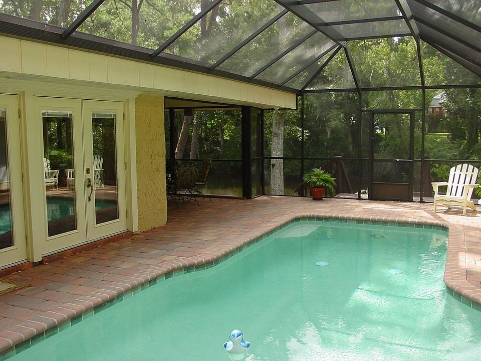 Screened in pool