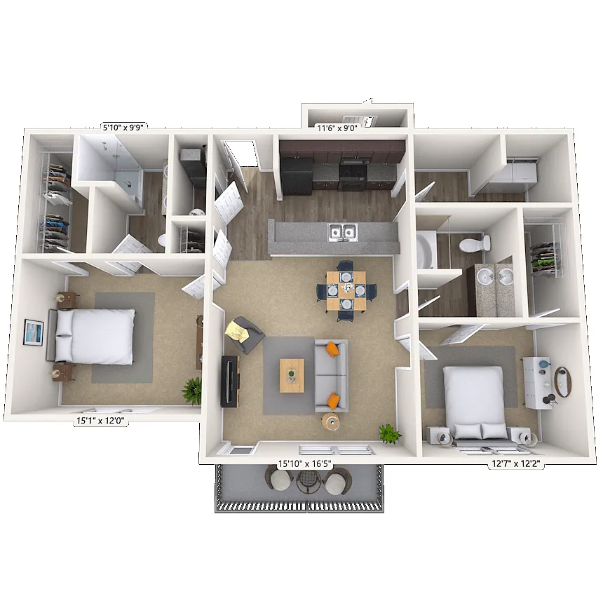 Floor plan Sand Lily