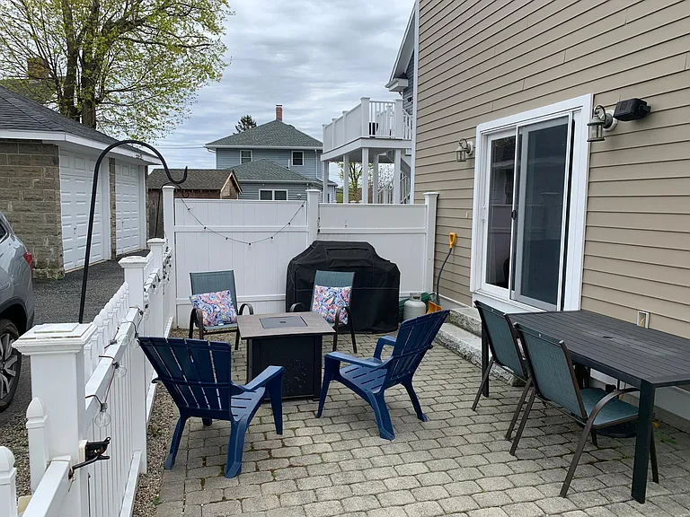 Private patio off of living room