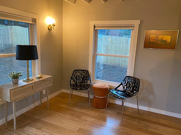 Entryway at the base of the stairs