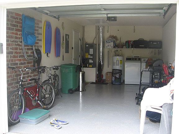 Epoxy flooring and keypad entry