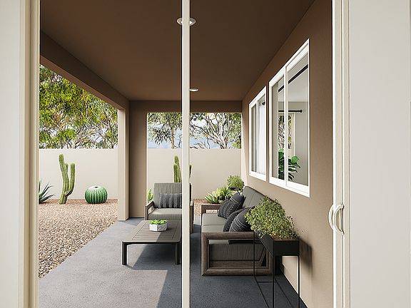 Laguna Floorplan Rendering Covered Patio