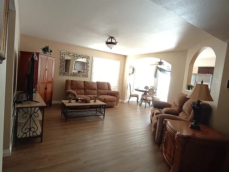 Family room near kitchen