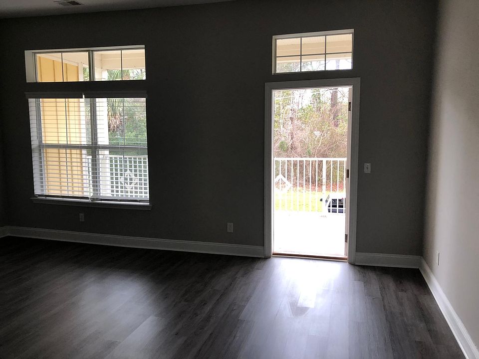 living room with balcony