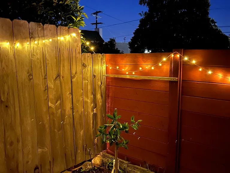 nighttime on the patio