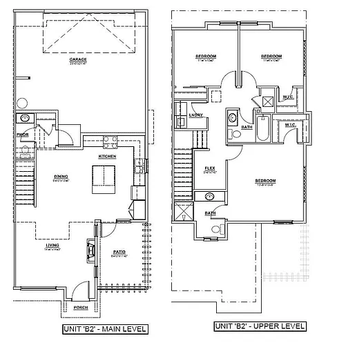 Floor plan Lowell Townhome