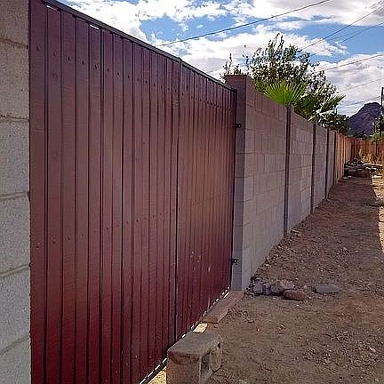 RV gate at the North wall