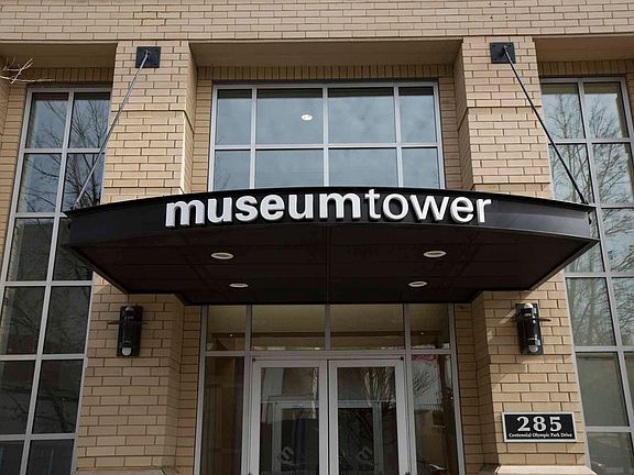 Entrance directly across from Centennial Olympic Park