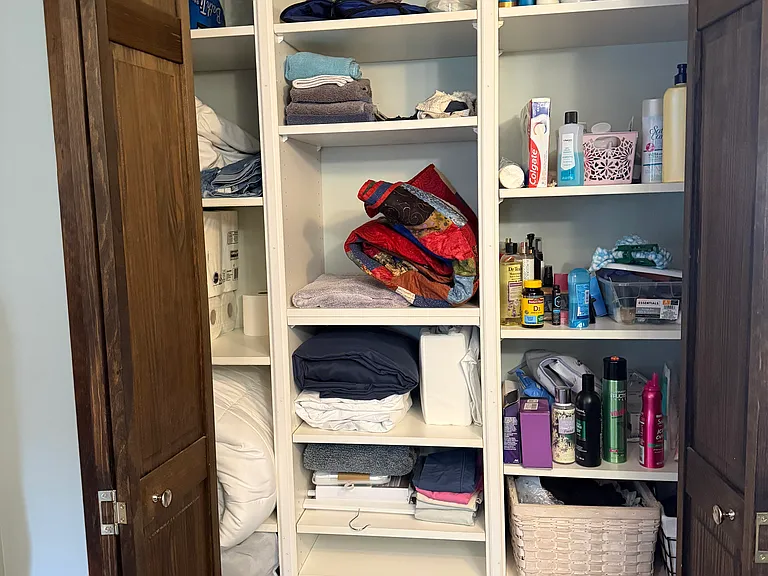 Bathroom closet.