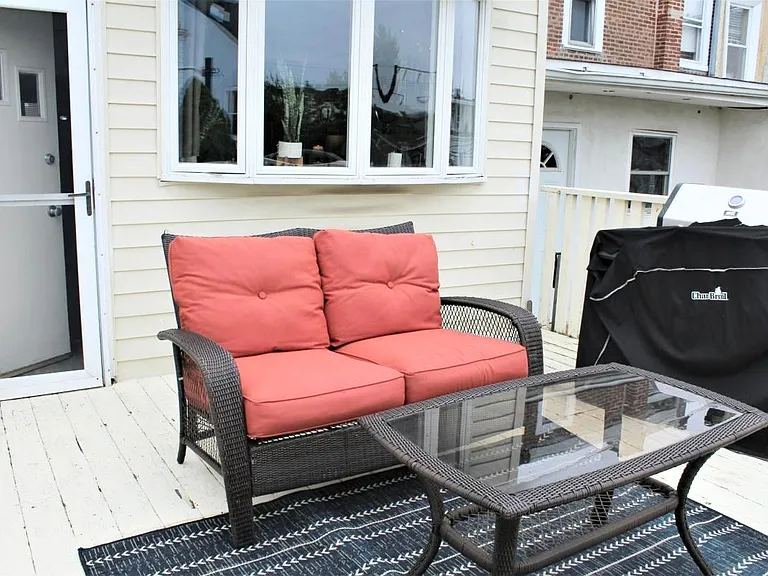 deck facing house