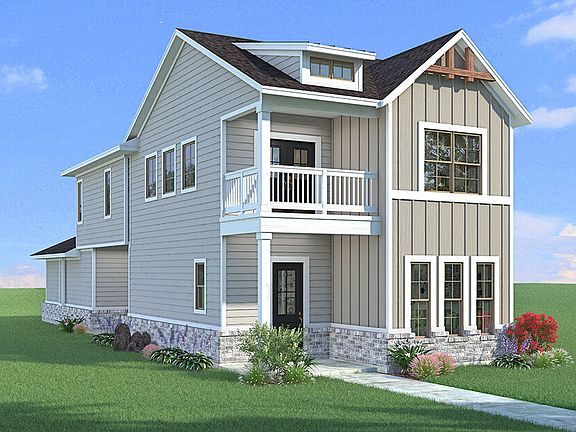 The San Marino - Farmhouse Elevation