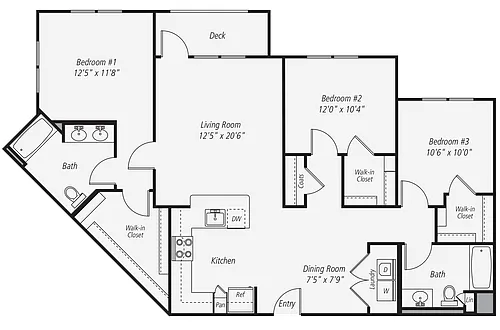 Floor plan C1-262-362