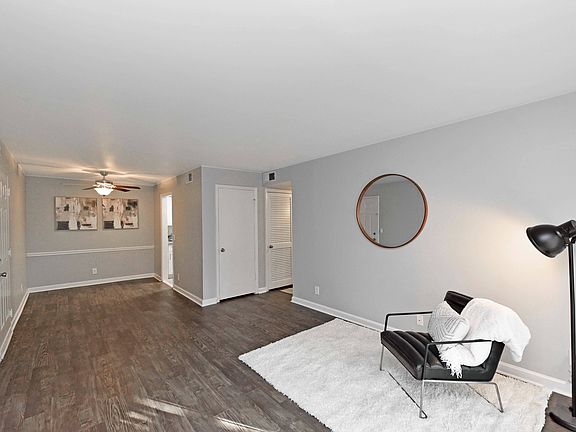 Living Room with Hardwood-Style Flooring
