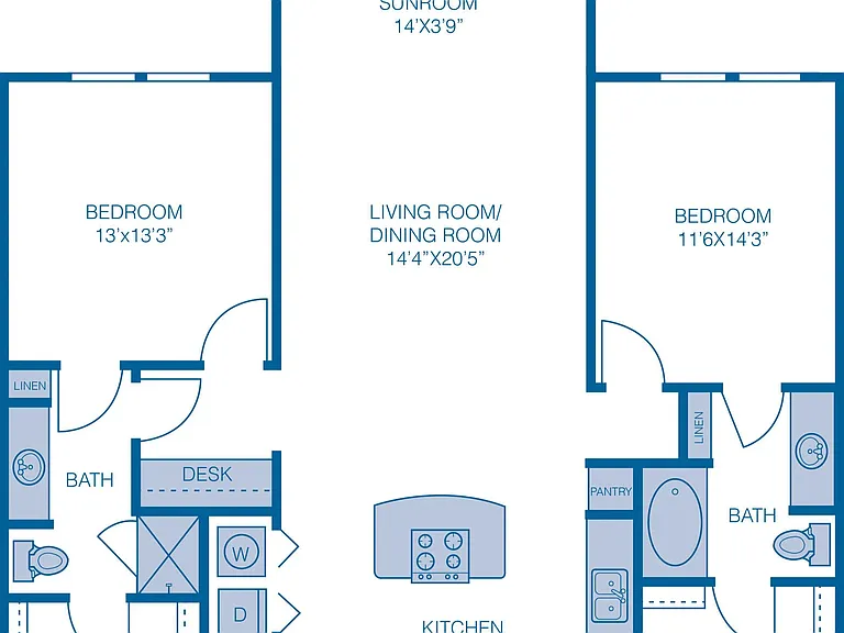 B3 floor plan Lakeshore Lofts