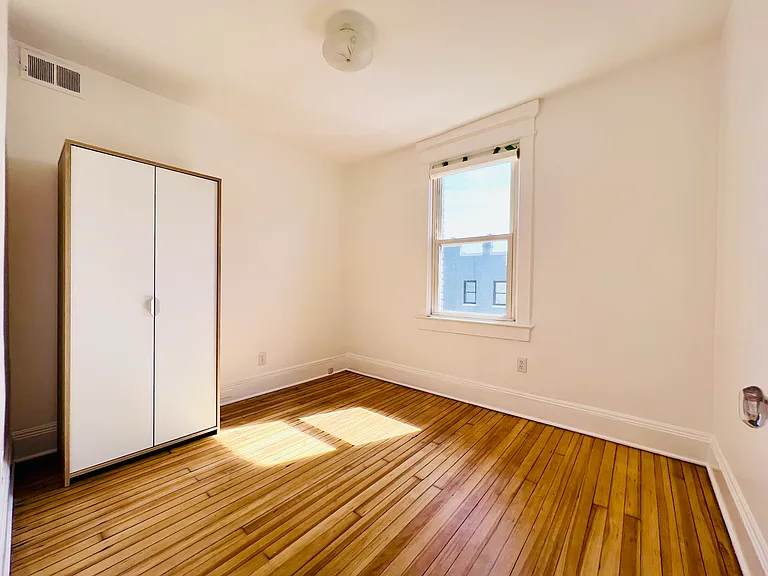 second bedroom/office space, window view