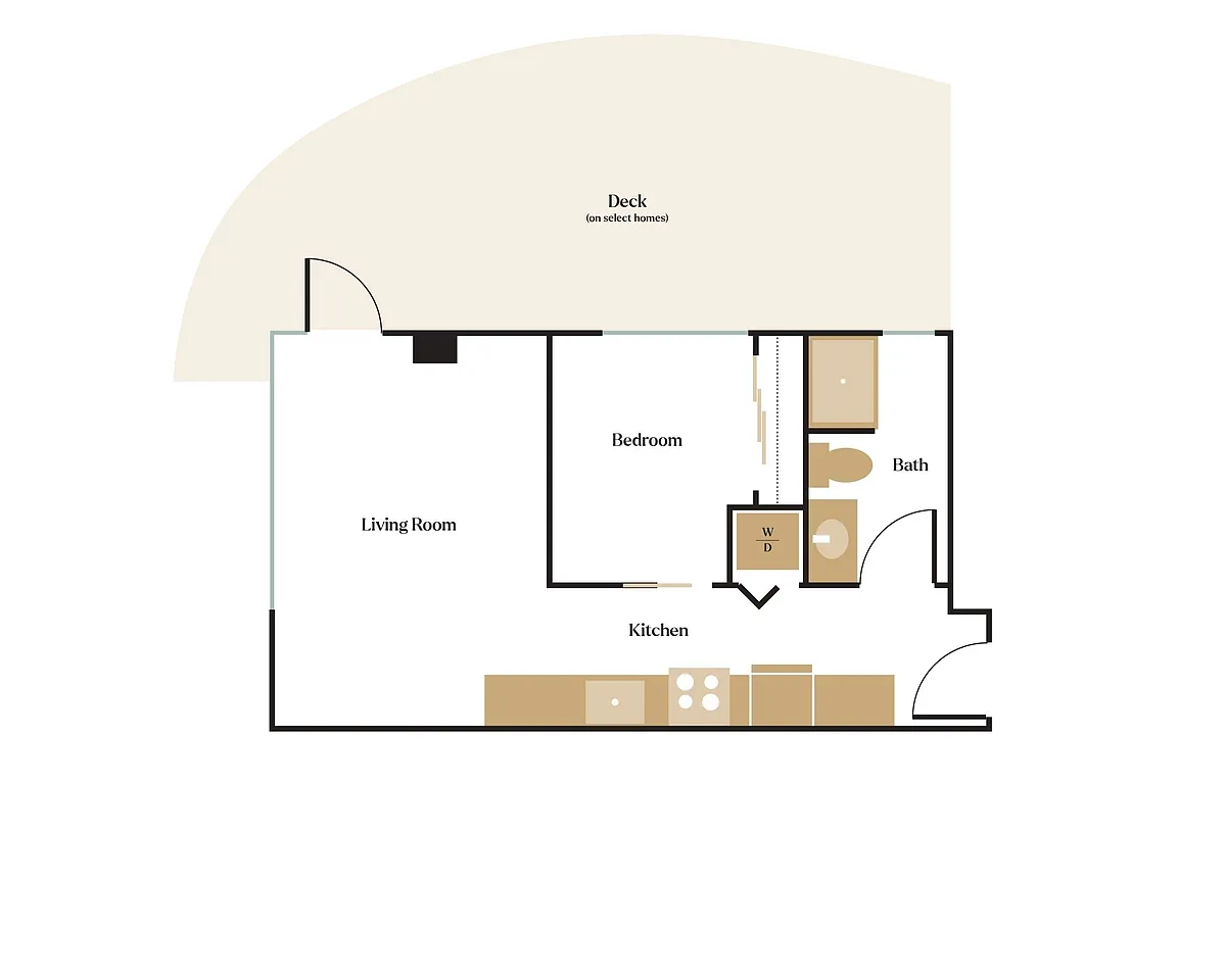 Floor plan 1X1 - A5