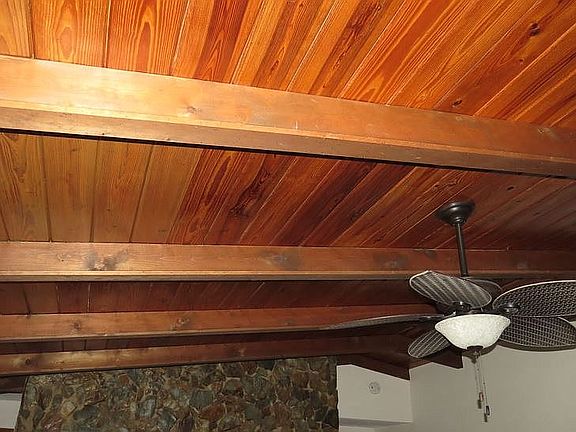 Vaulted wood ceiling