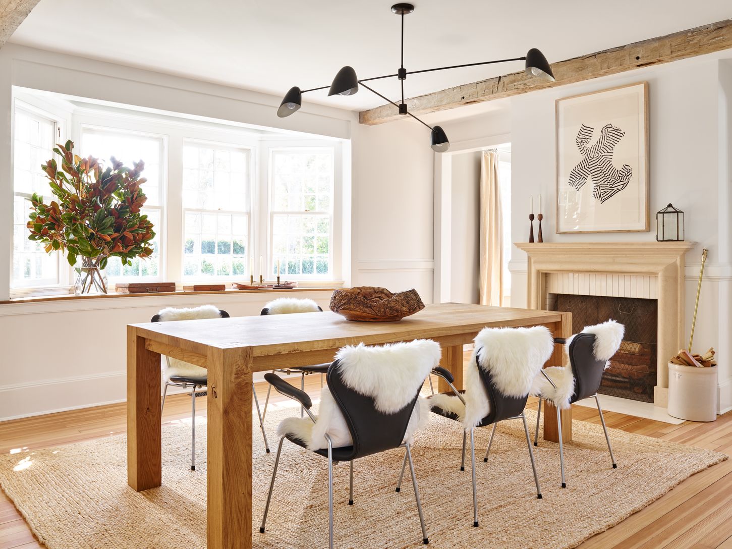 Dining Room with Fireplace