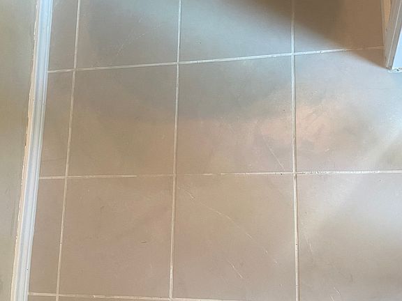 Front Entry Half Bath, New Tile Floor