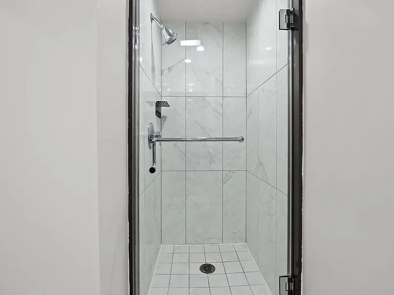 Stand-Up Shower with Glass Door