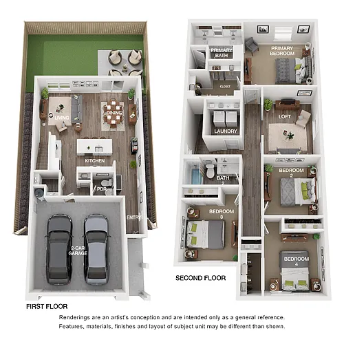 Floor plan Plan 3 (w/Loft)