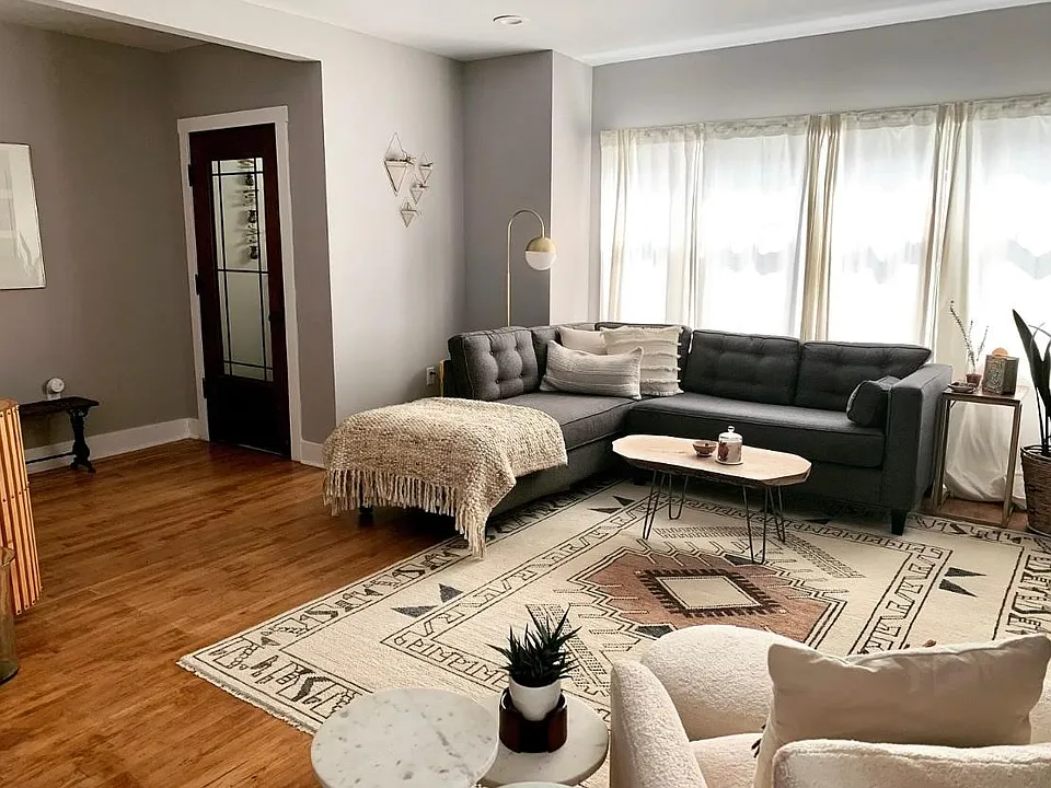 Living room, windows facing 63rd Street.