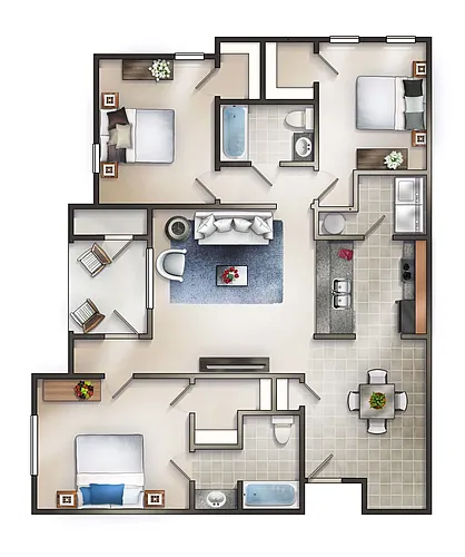 Floor plan Manchester Patio