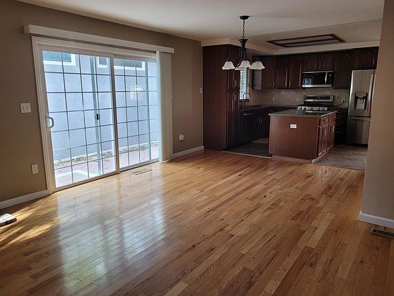 Open concept, dining room and kitchen.