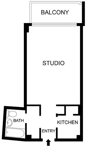 Floor plan Studio Y
