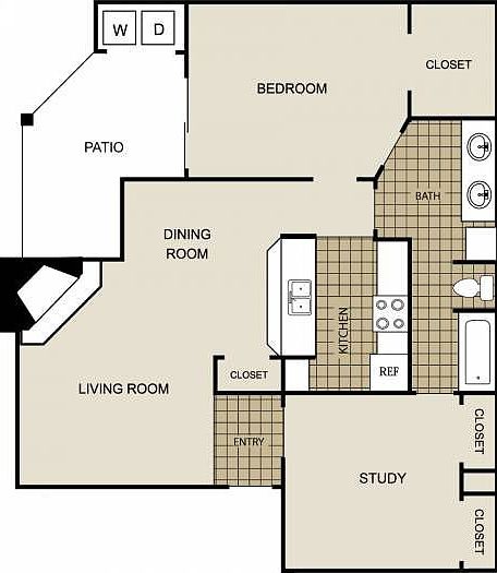 841 sq.ft. to grow in!