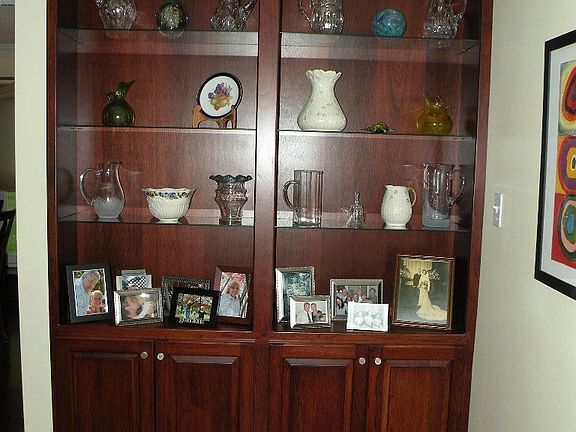 Built-ins in living room
