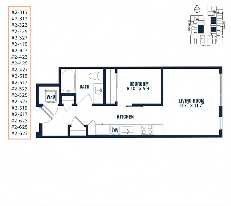 Floor plan Quin Urban U1