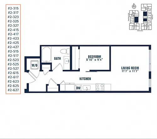 Floor plan Quin Urban U1
