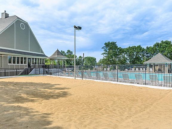 Sand volleyball court