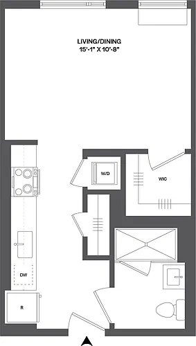 Floor plan Studio-SB-1.4