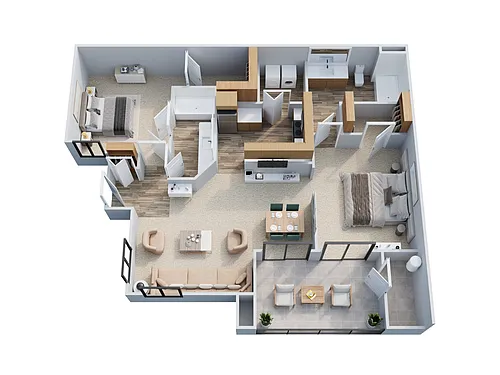 Floor plan PALOMA - 1,150 SQUARE FEET