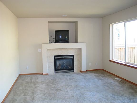 Gas fireplace in family room