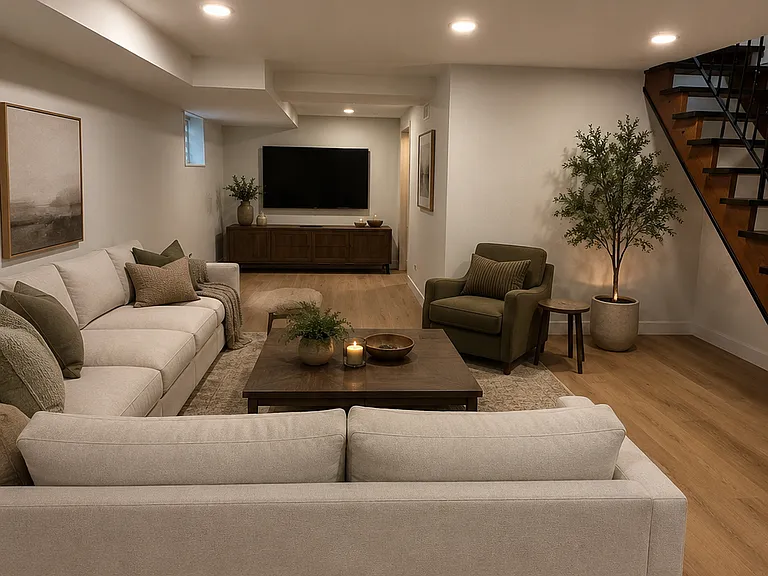 Rendering of possible use for basement