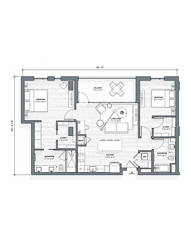 Floor plan B3