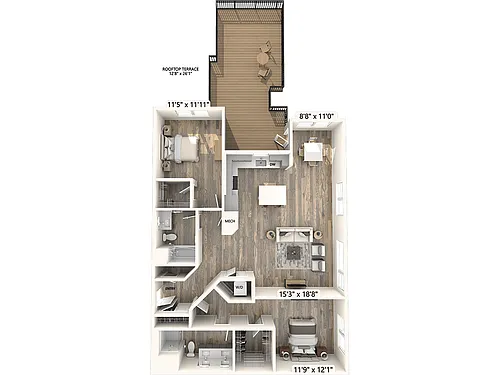 Floor plan B4-1292sf