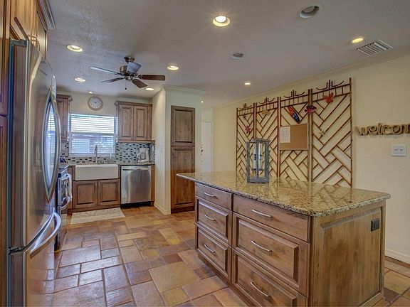 Prepare your favorite dish on the large kitchen island!