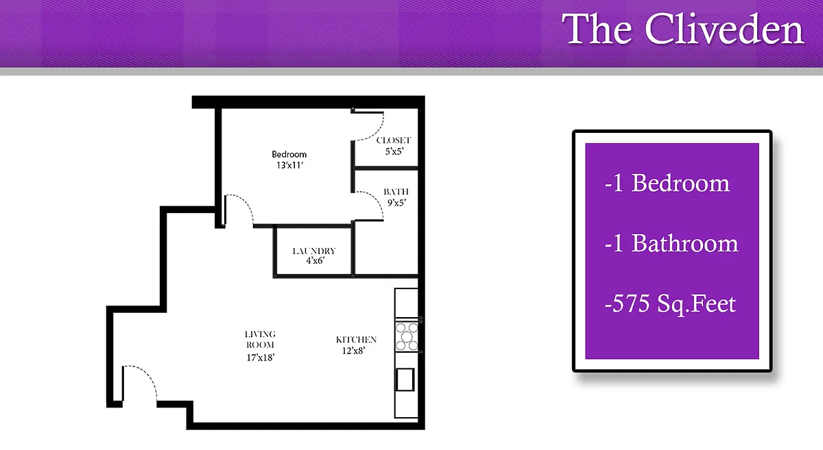 Floor plan The Cliveden