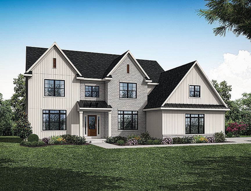 Front Elevation of the Nottingham Model from Garman Builders