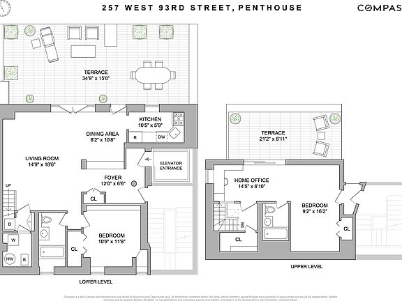 2nd image of 257 W 93rd St #Penthouse