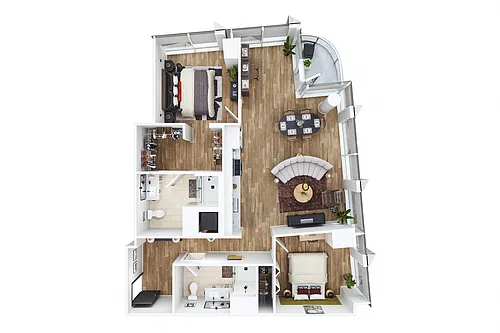 Floor plan Two Bed - F